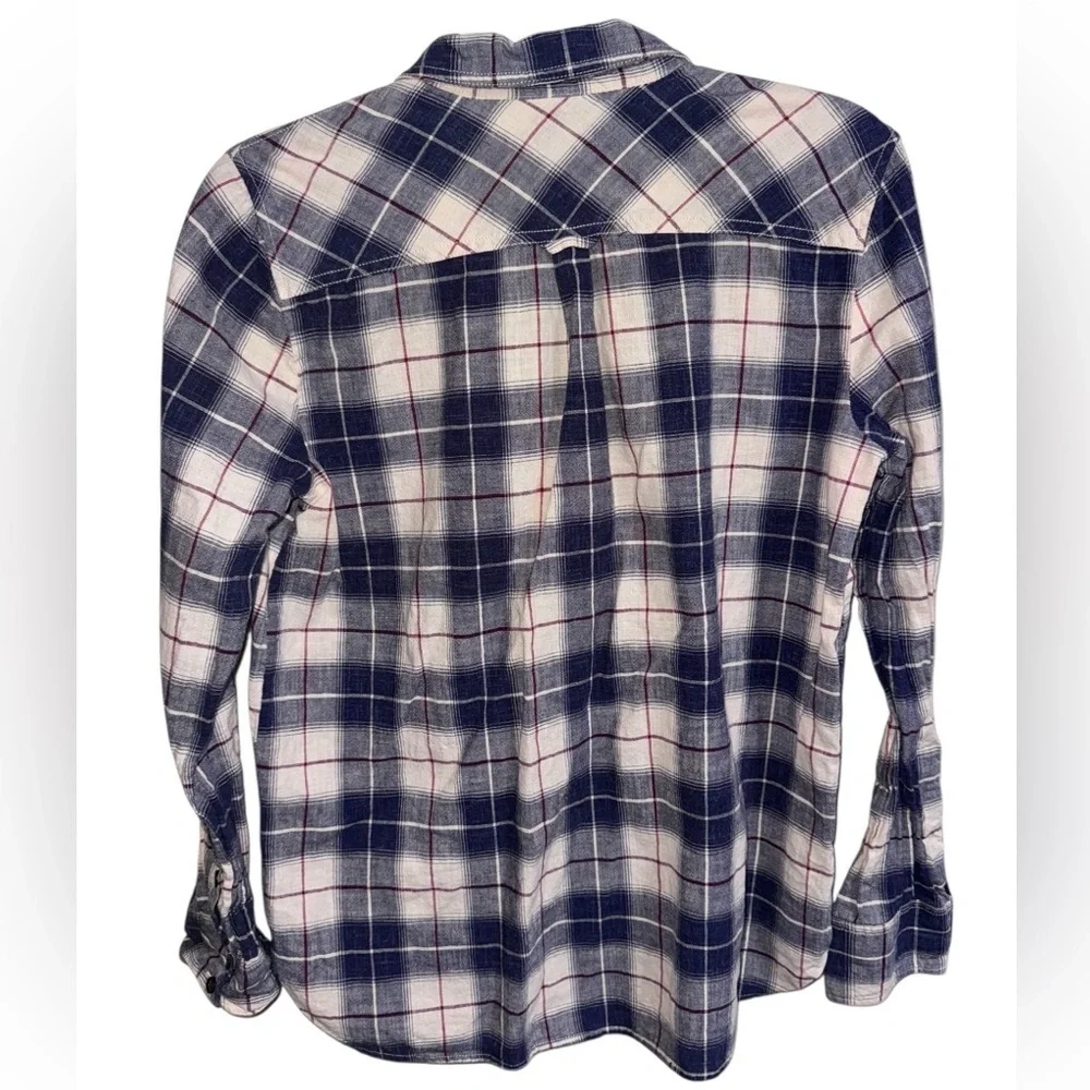 J.Crew Boy Fit Plaid Button Down Shirt Cotton Size Small - Picture 2 of 8